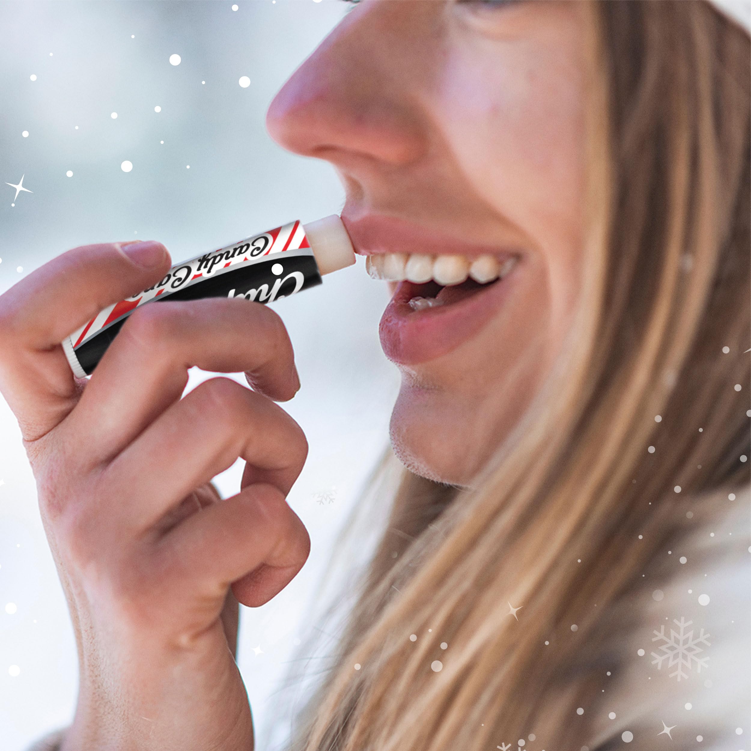 ChapStick Hot Chocolate lip balm swirl close-up highlighting rich color and texture.