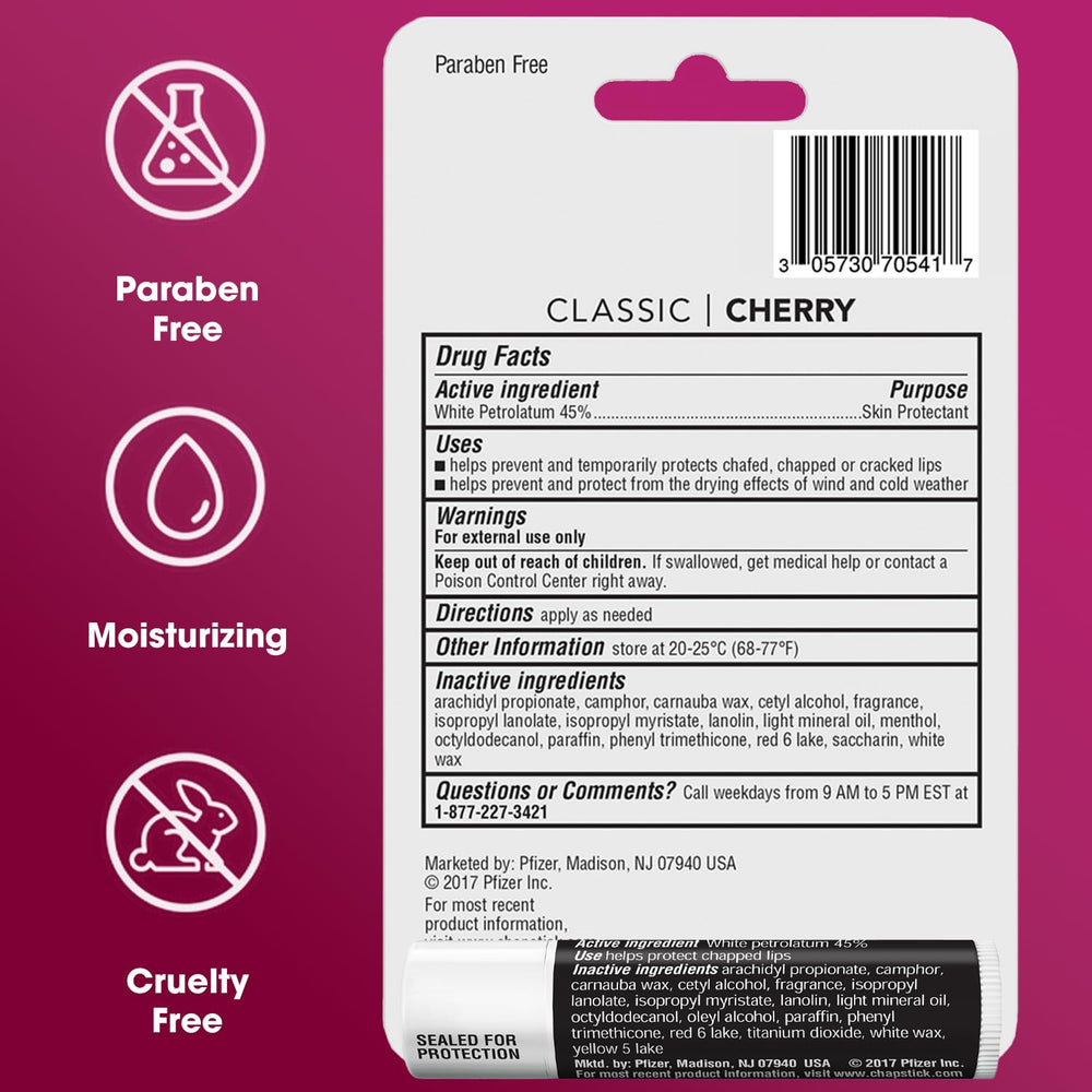 ChapStick lip care use during outdoor activity