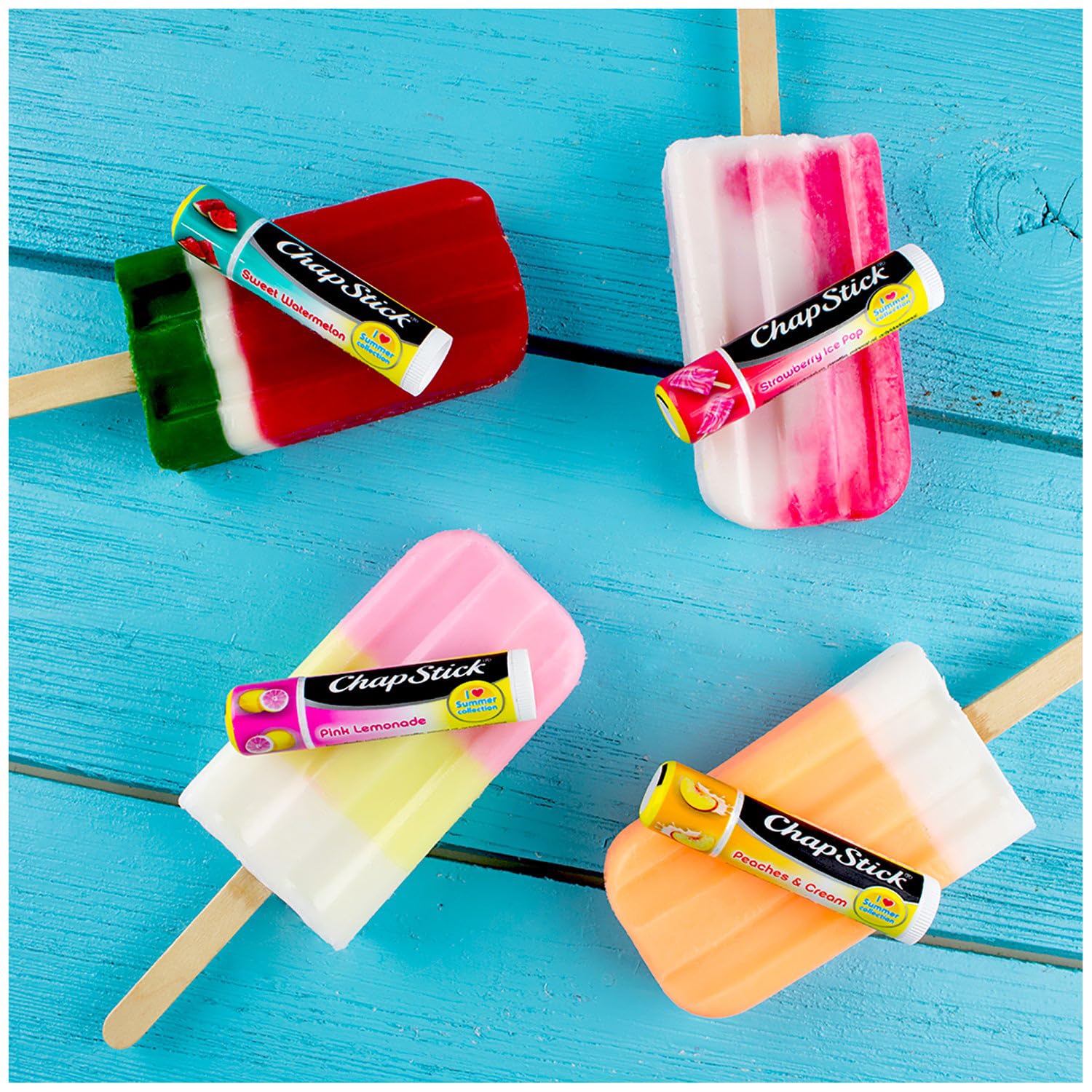 ChapStick Strawberry Ice Pop cap for easy daily application