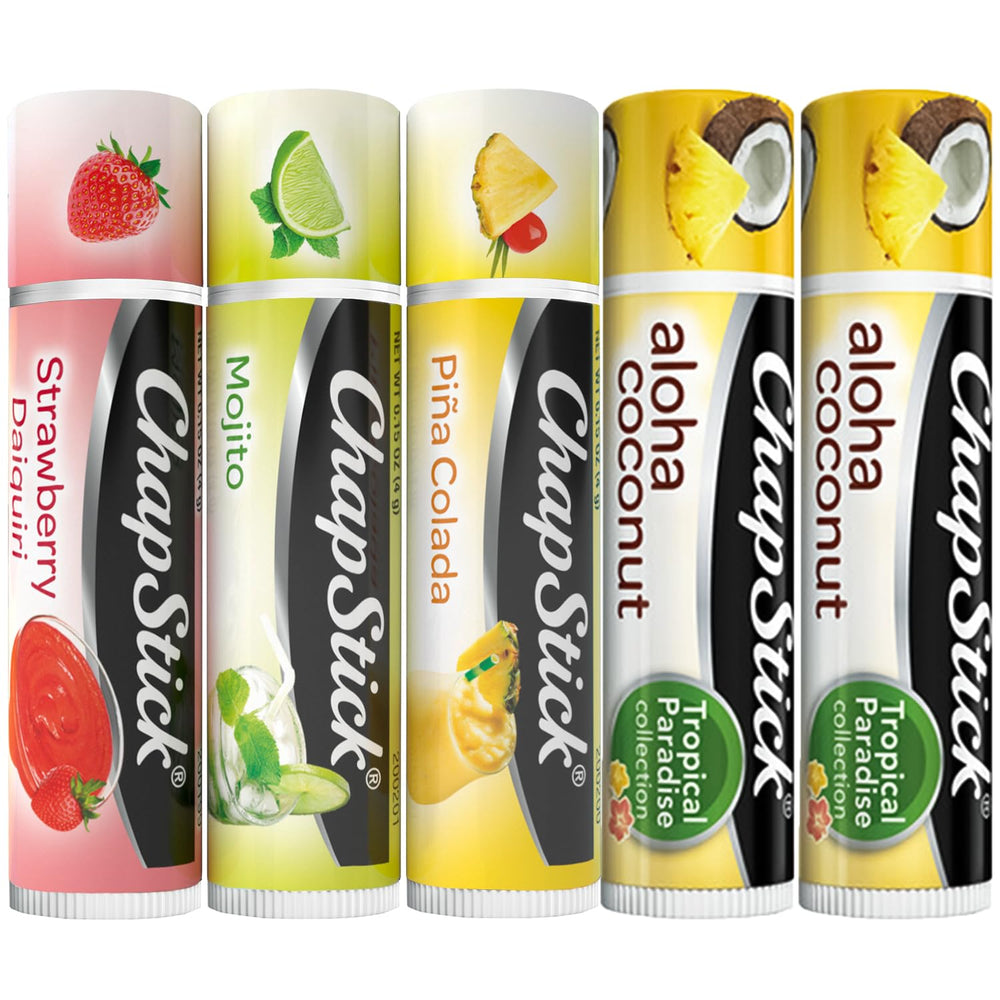 ChapStick Mocktail Strawberry Daiquiri lip balm for smooth lips and fruity flavor.