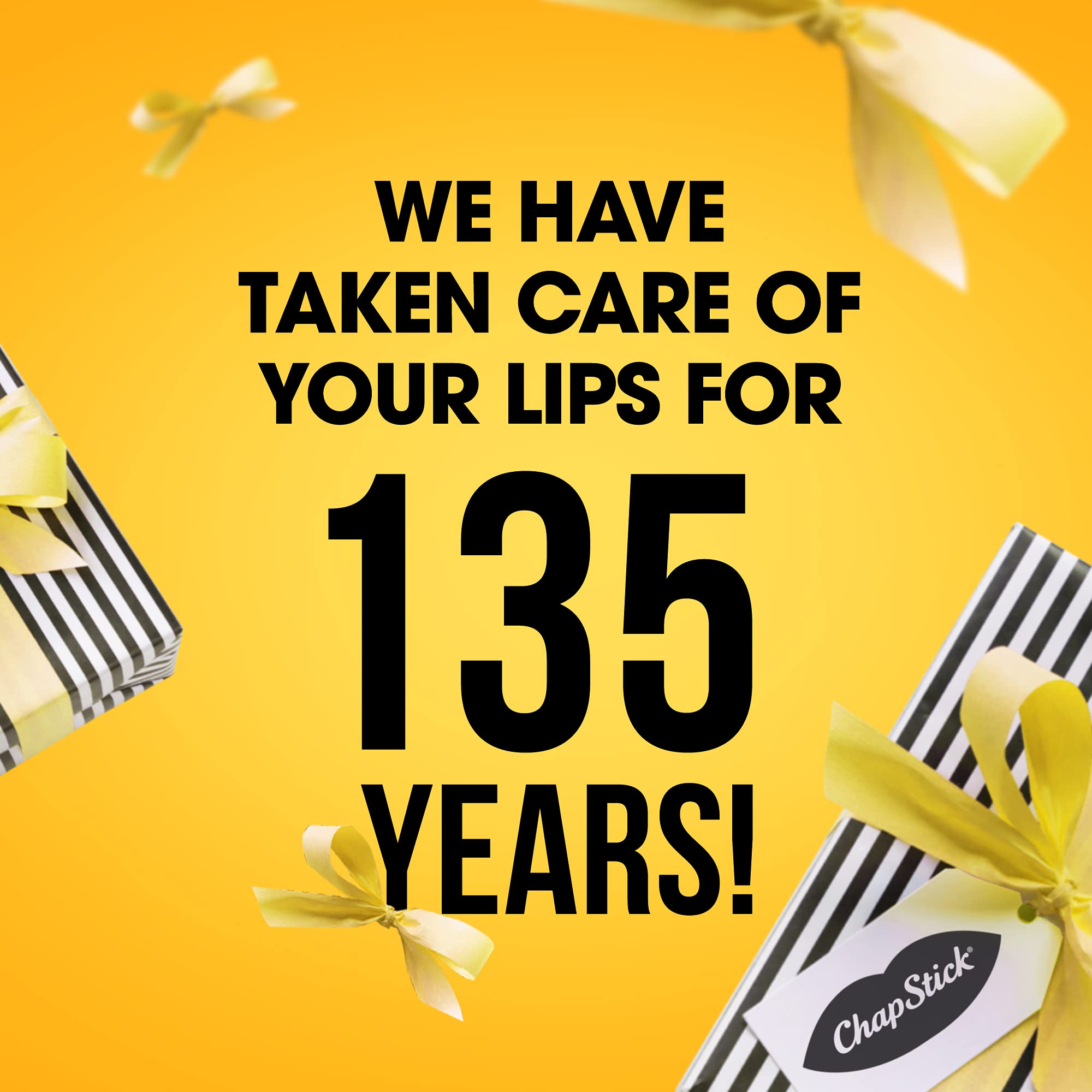 ChapStick Original serves as a base under lipstick for a smooth look.