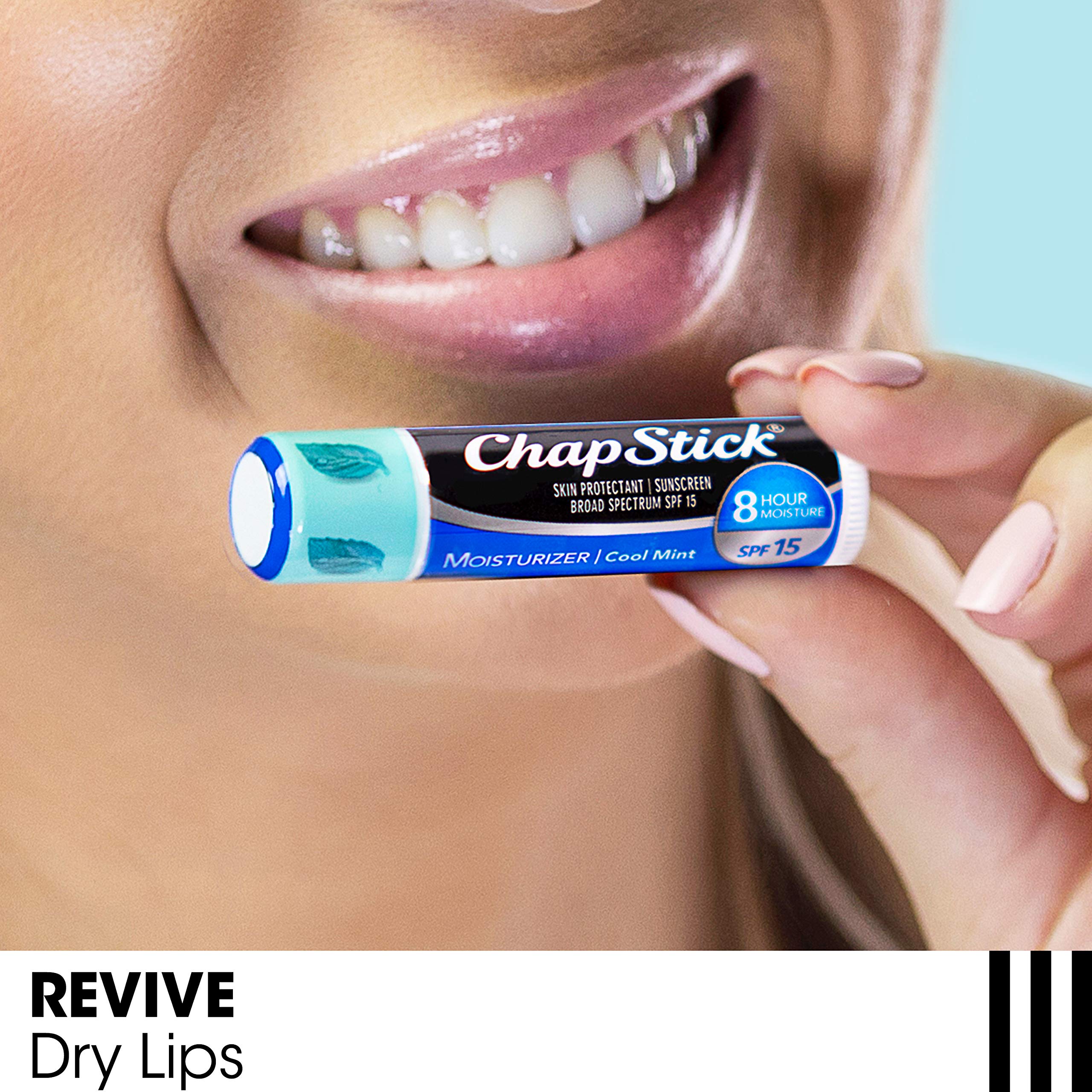 Pocket-sized ChapStick balm tucked in a purse or pocket.