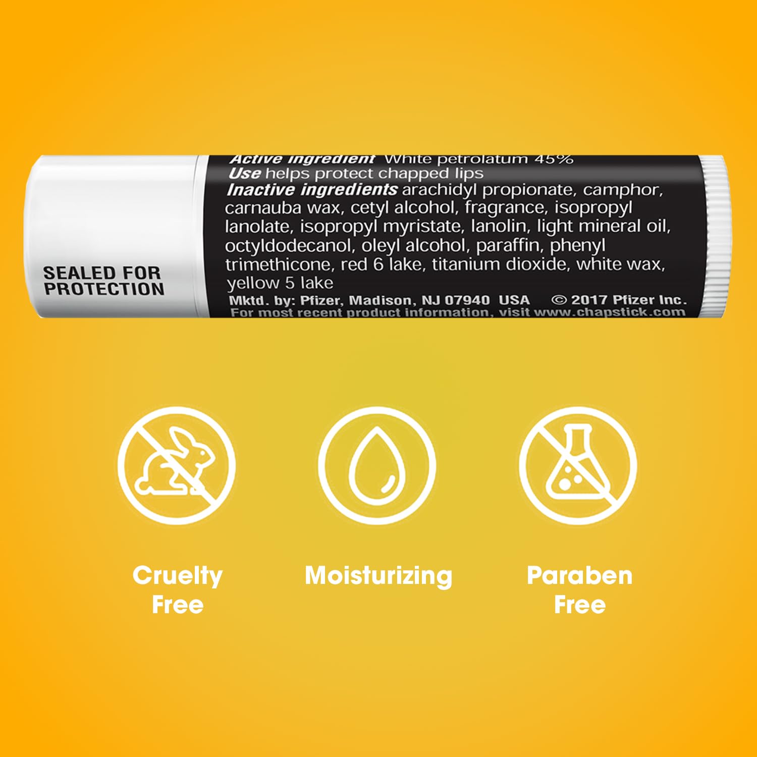 ChapStick shareable lip balm pack ideal for home, work, or travel.