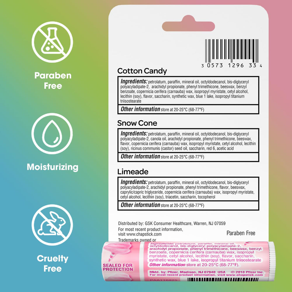 ChapStick Vacation Getaway Lip Balm close-up, travel-friendly packaging for on-the-go moisture.