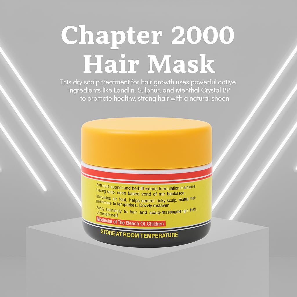 Chapter 2000 texture swatch reveals moisturized, vibrant hair appearance.