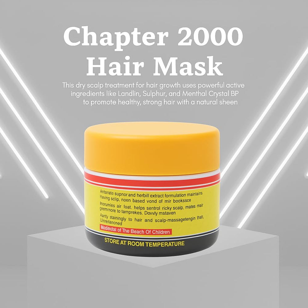 Chapter 2000 texture swatch reveals moisturized, vibrant hair appearance.