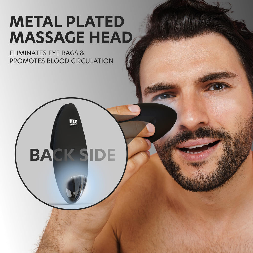 ChargeWorx Groom Essentials silicone scrubber side for gentle exfoliation