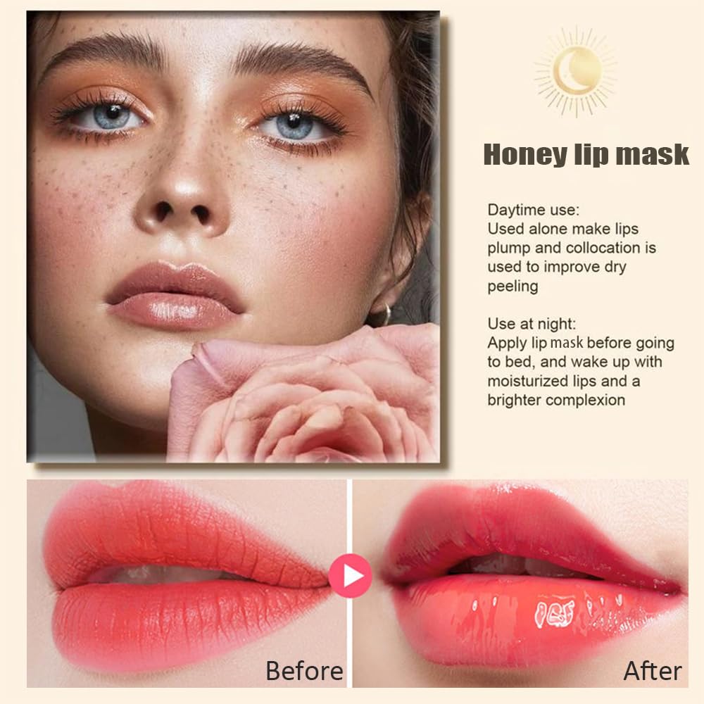 Charm Kiss Bee Lip Balm Honey Pot Watermelon: refreshing hydration for dry, chapped lips anytime.