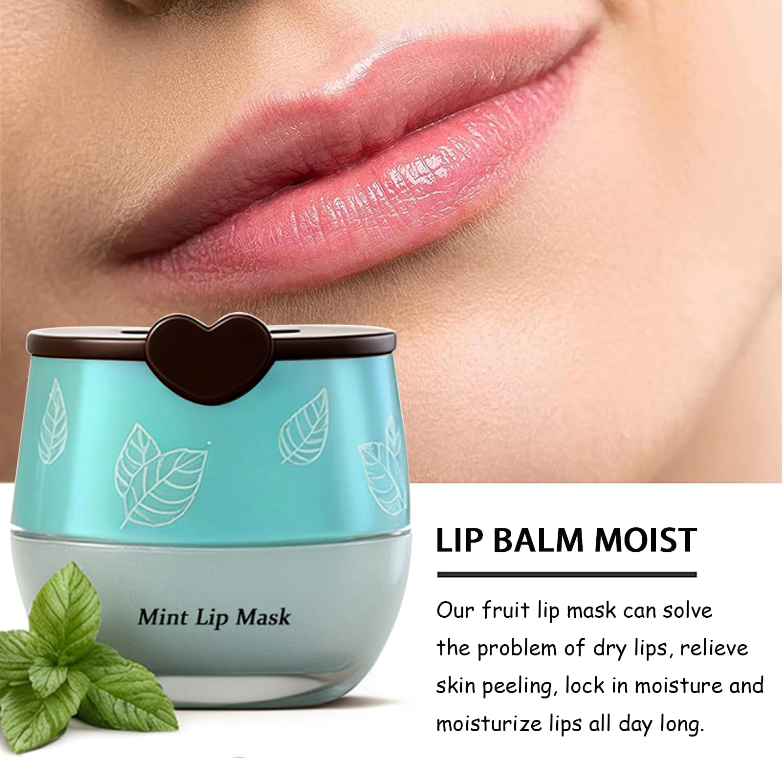 Charm Kiss Honey pot design with built-in space for lip brush storage.