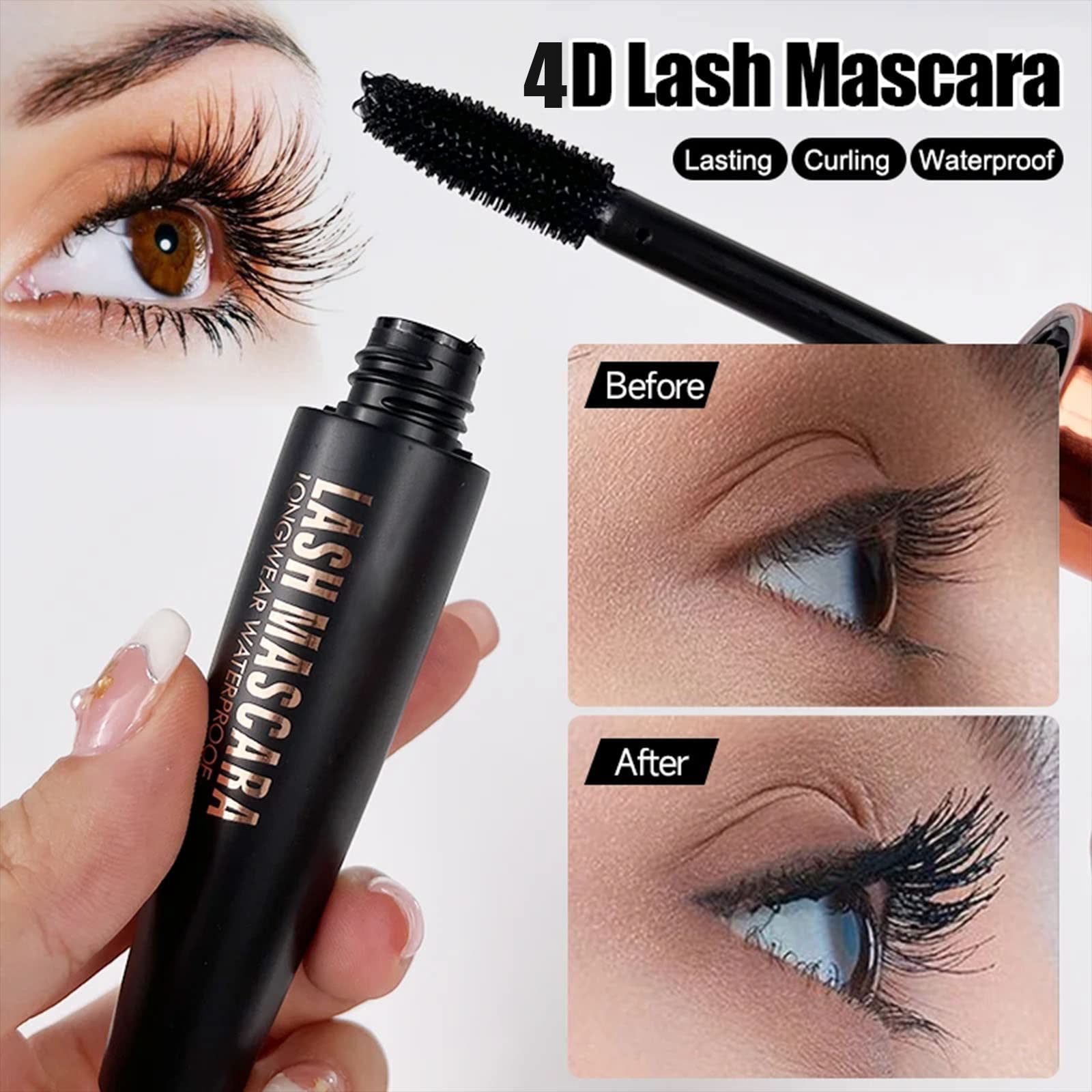 Charm Kiss easy one-coat application for bold lashes.