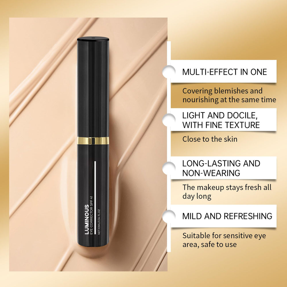 Charm Kiss Eye Corrector peach undertone shade blended naturally on skin