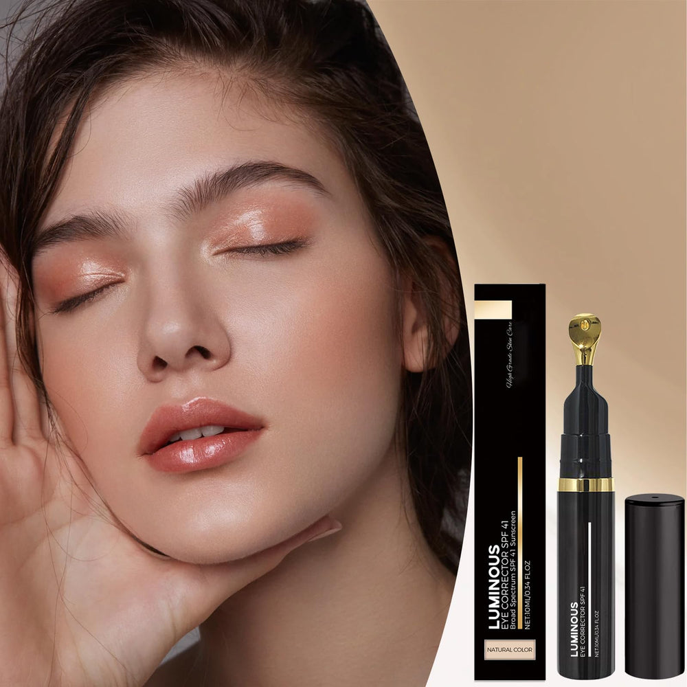 Charm Kiss Eye Corrector SPF 41 logo on tube emphasizing sun protection