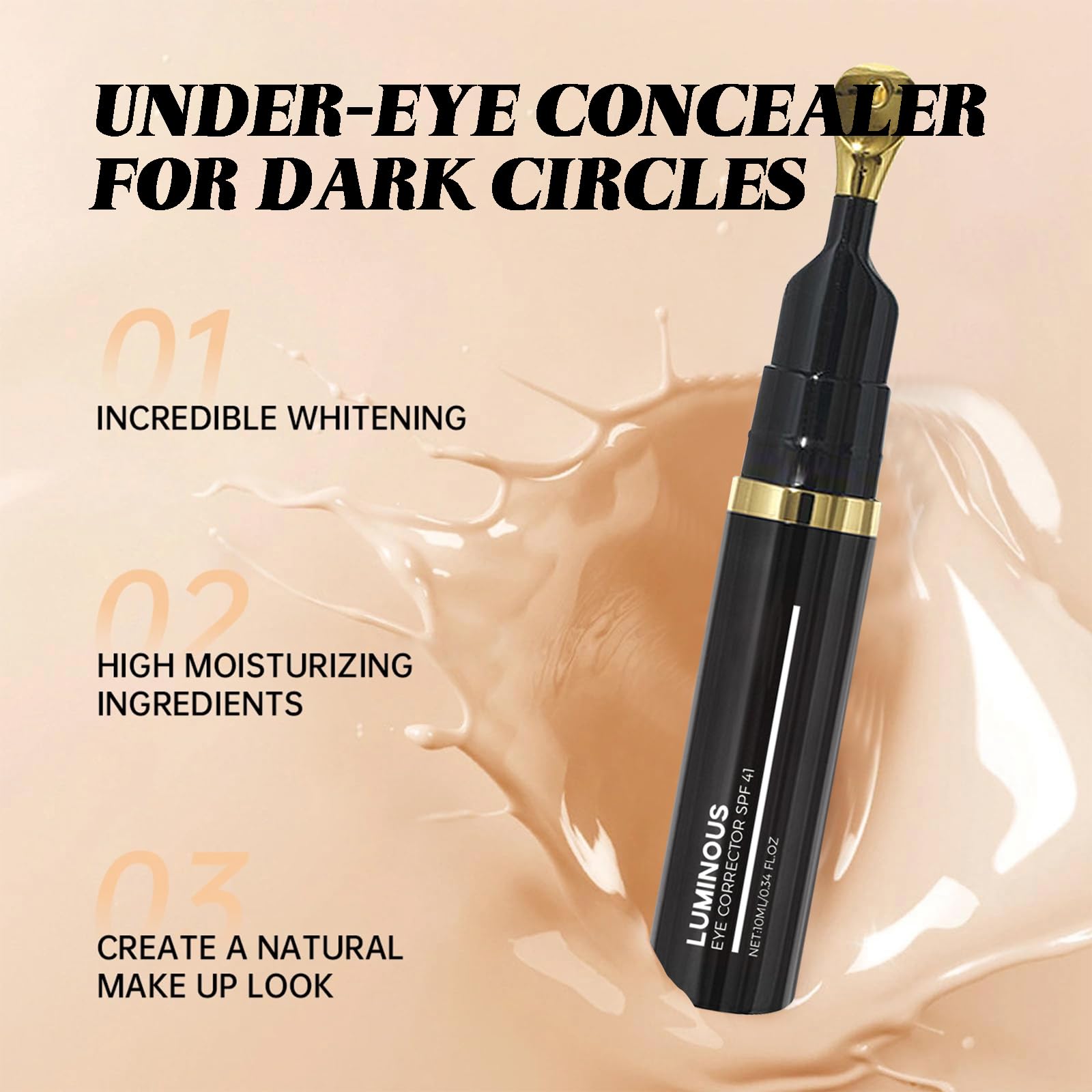 Charm Kiss Eye Corrector texture swirl demonstrating lightweight formula