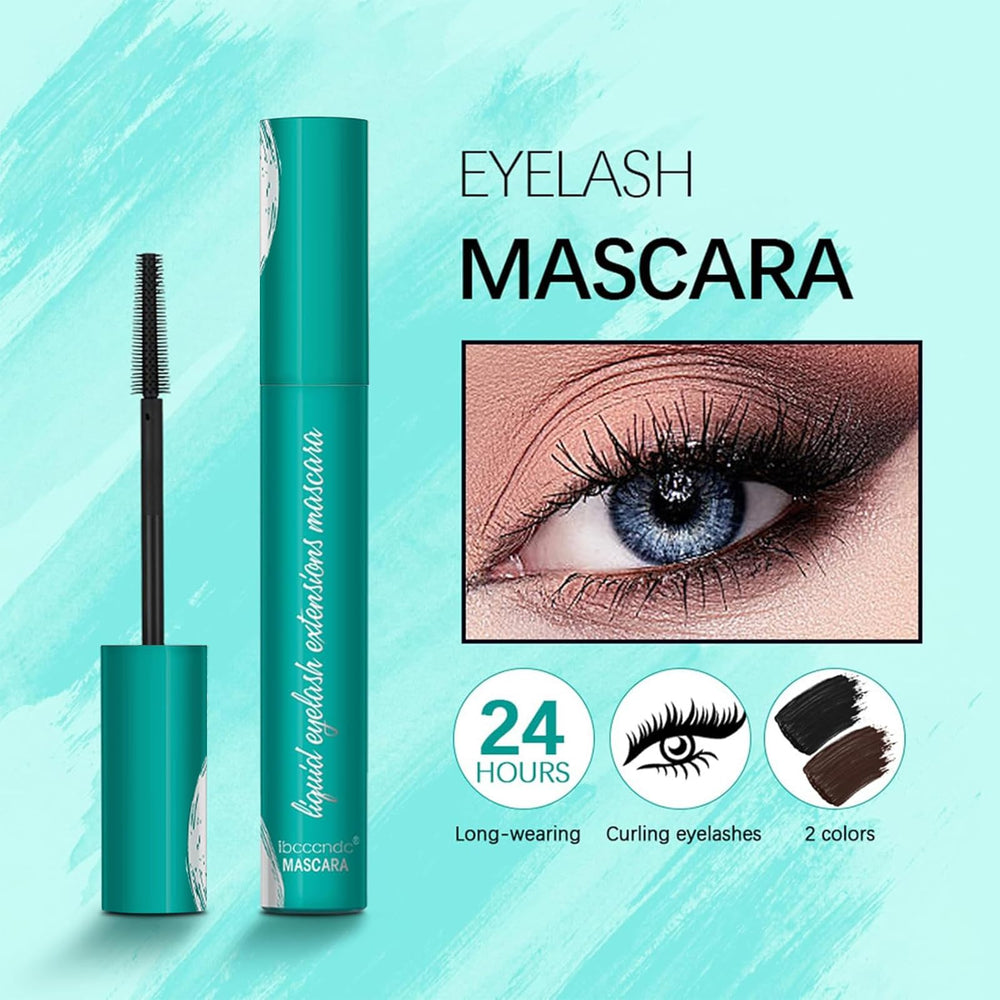 Close-up of Charm Kiss New Mascara applying rich black formula for volume