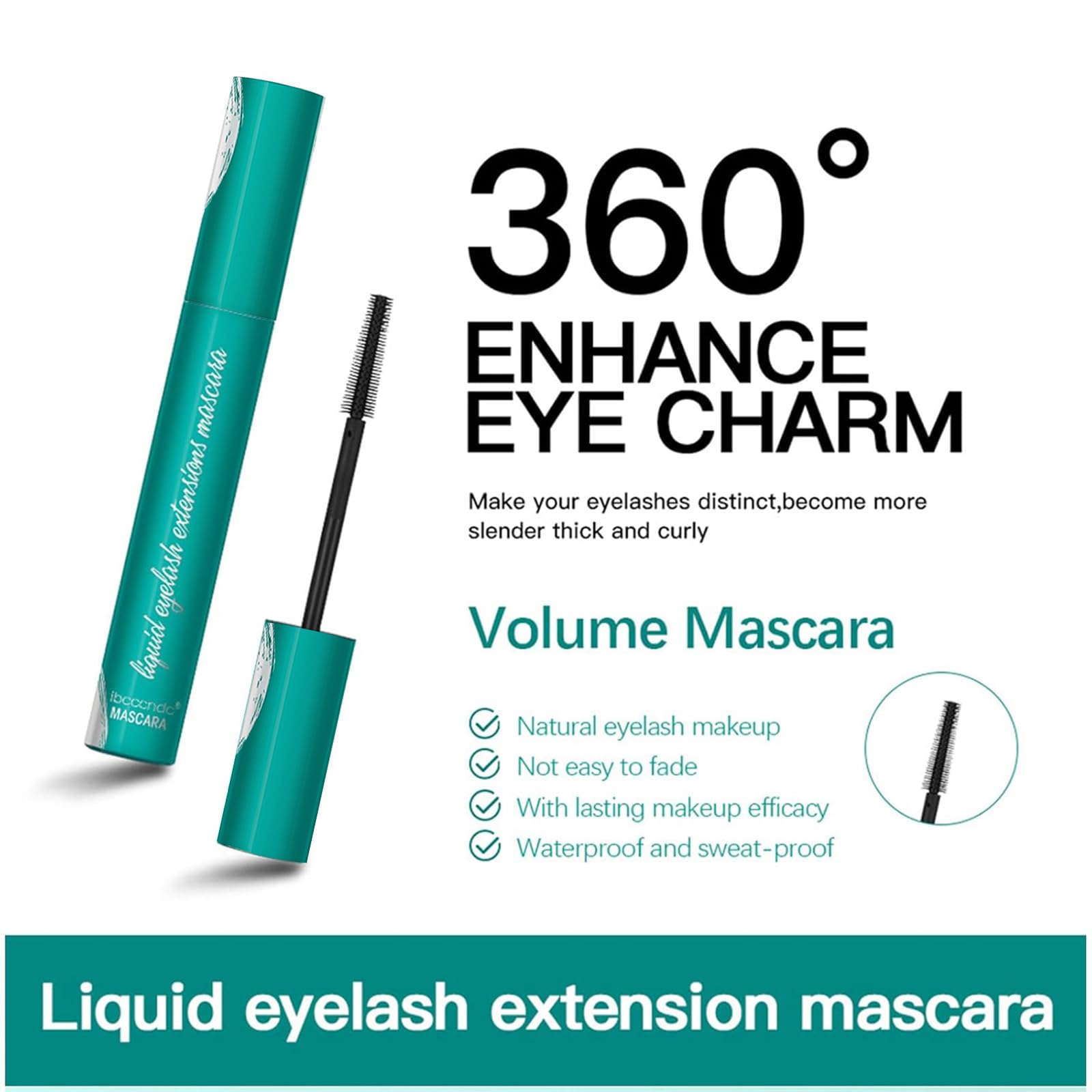 Charm Kiss New Mascara packaging design highlighting compact, portable form
