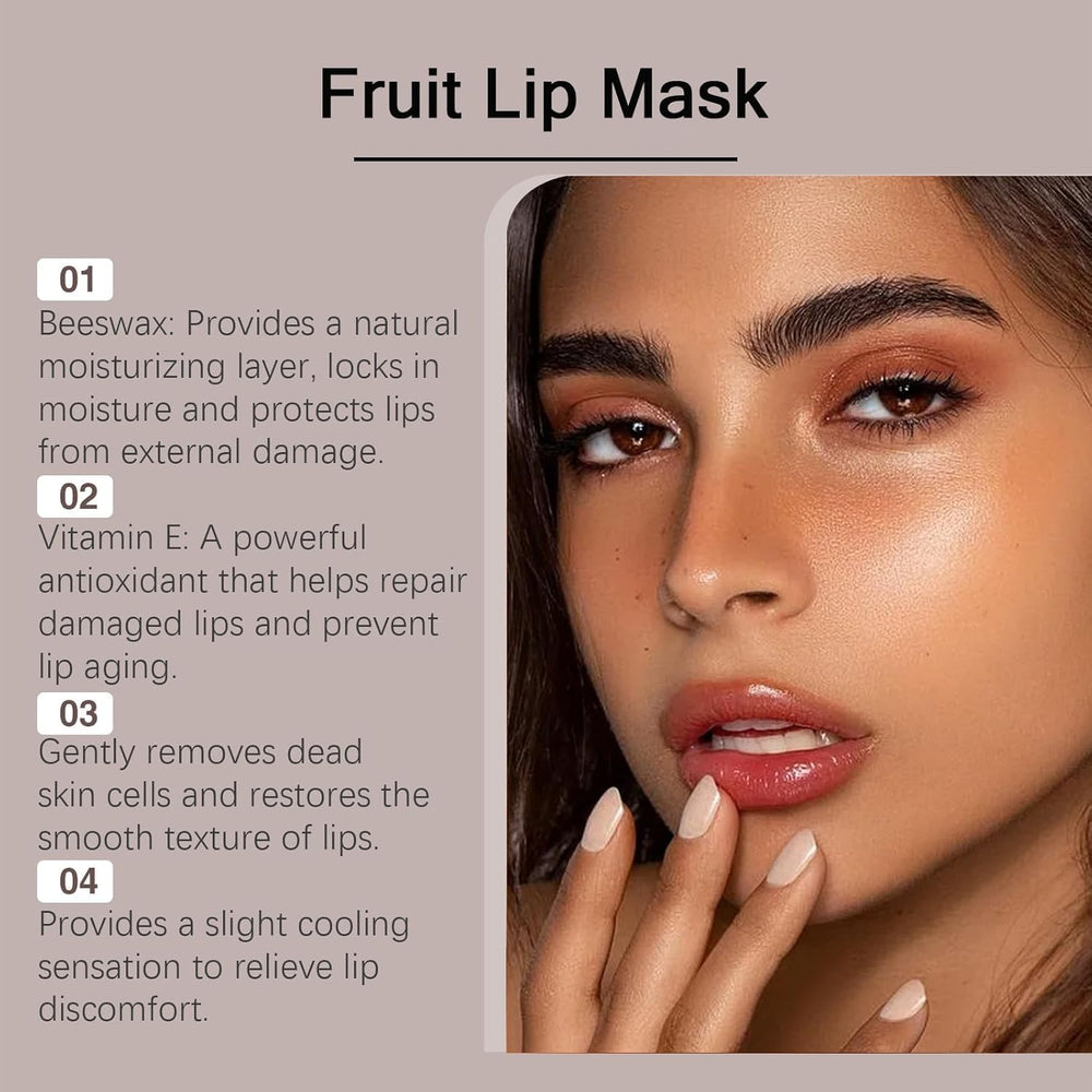 Charm Kiss Lip Mask packaging on a dressing table with elegant design.