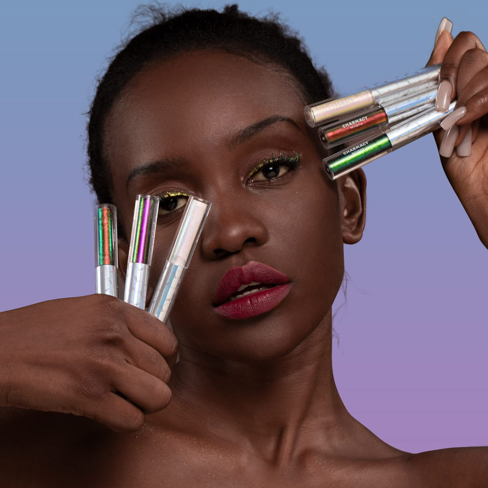 CHARMACY Chameleon Eyeliner applies along the lash line for a winged look