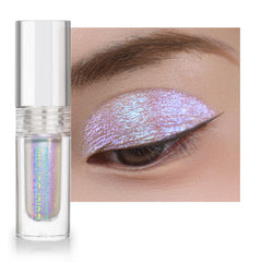 CHARMACY Multichrome Glitter Liquid Eyeshadow #08 bottle shows shifting tones for a versatile glow