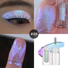 CHARMACY Multichrome Glitter Liquid Eyeshadow #08 swatch reveals rich pigment and smooth application