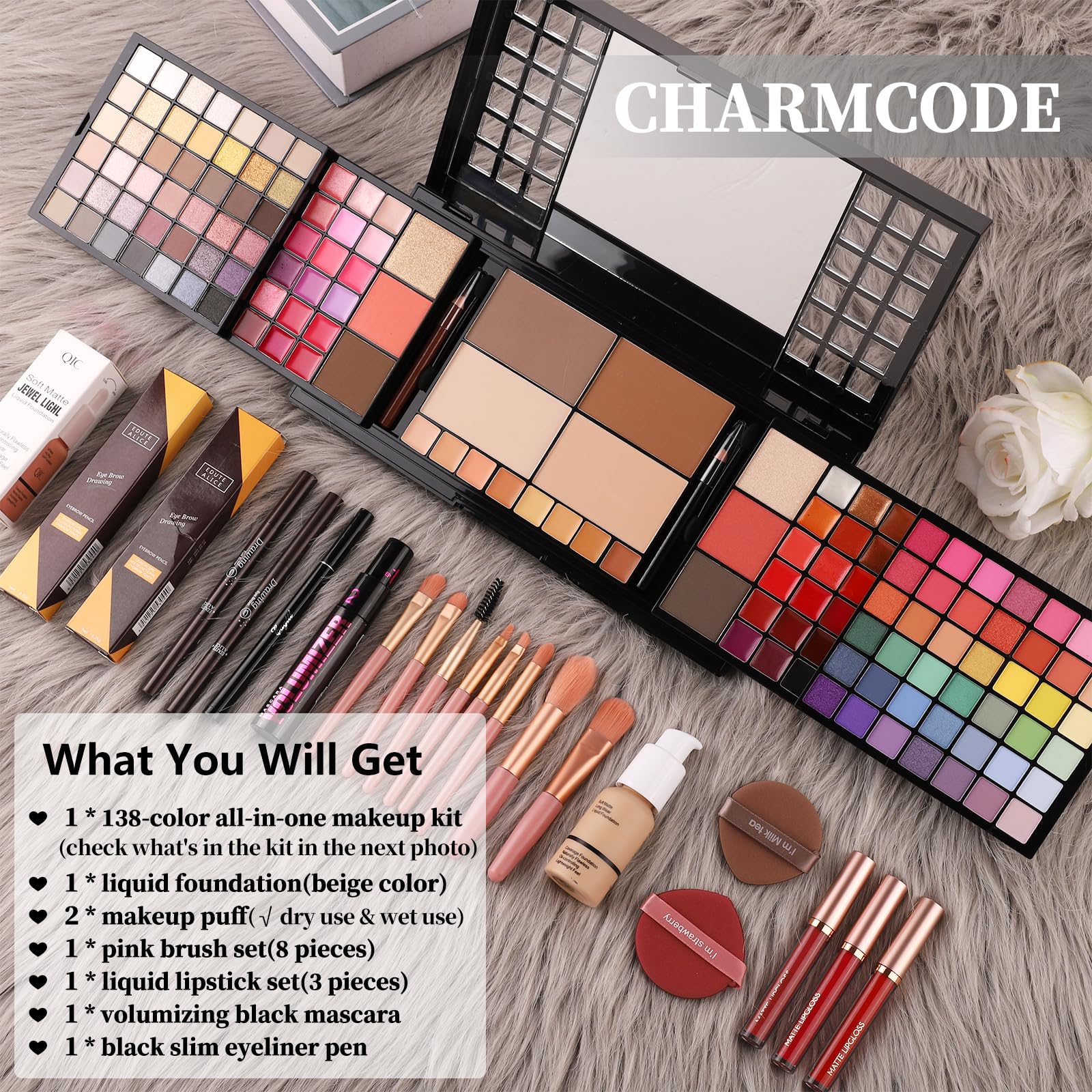 CHARMCODE 84 eyeshadows offer matte and shimmer shades for versatile looks