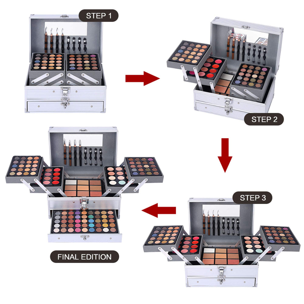 CHARMCODE makeup brush set providing precise application