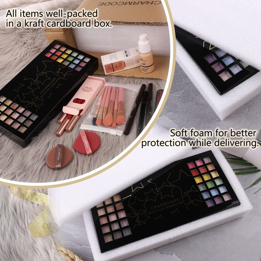 CHARMCODE pressed powder and concealer set creates even skin tone