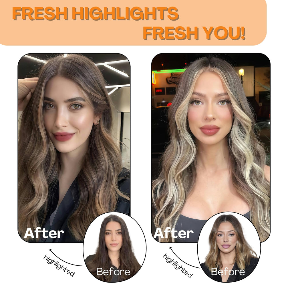 Charmele soft texture extensions easy styling and curling.