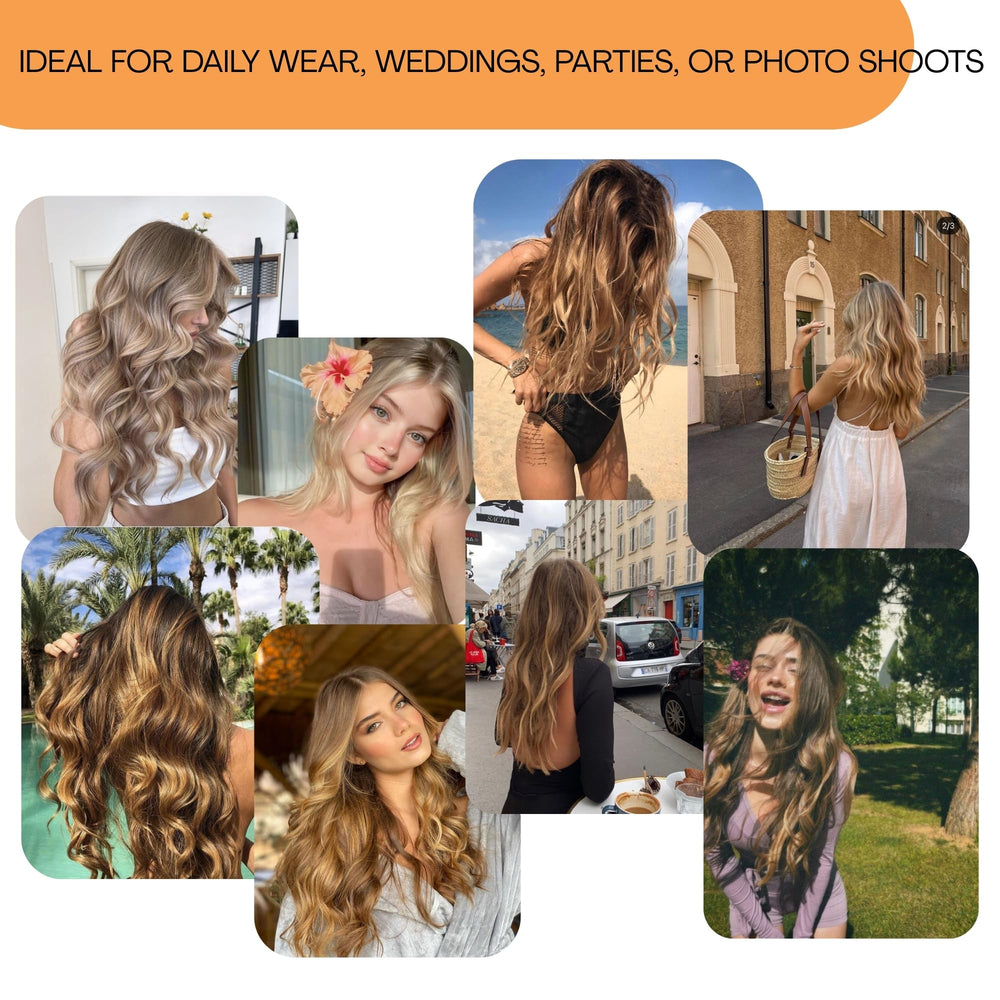 Charmele wedding party ready hair options.