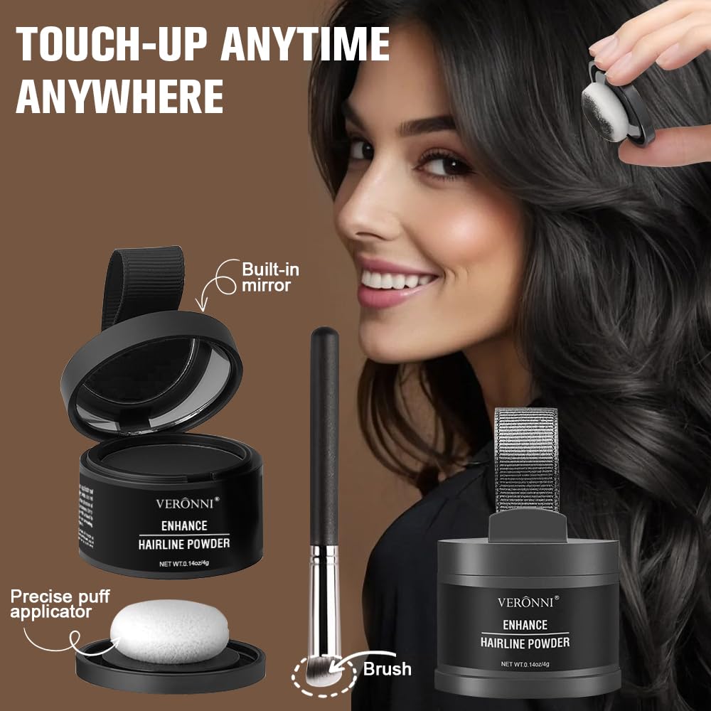 CHARMFORYOU hairline powder applied with included brush for even finish