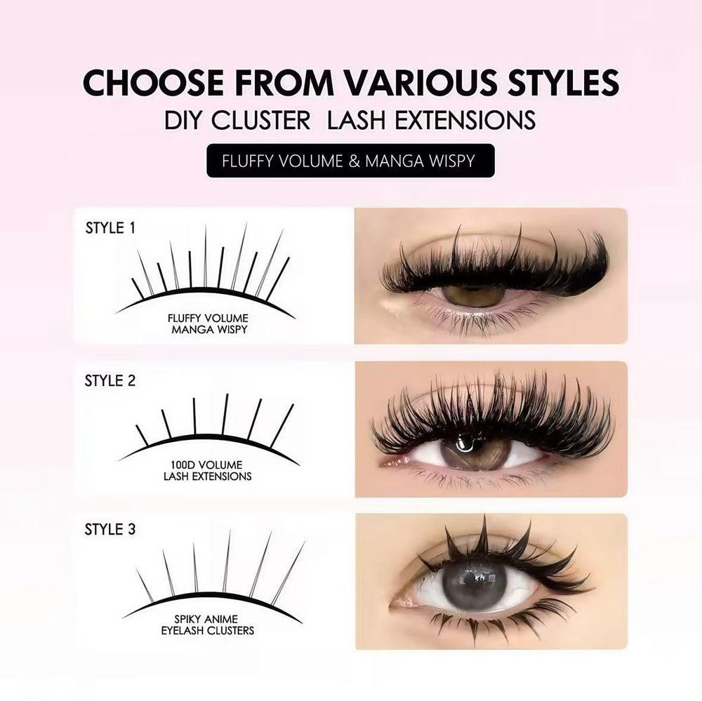 Charmily mixed lengths 12–21mm for customizable natural to dramatic looks.
