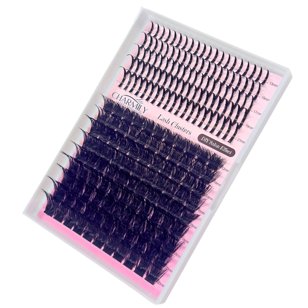Charmily Spike Lash Clusters Kit for dramatic, spiky lashes you can apply at home.