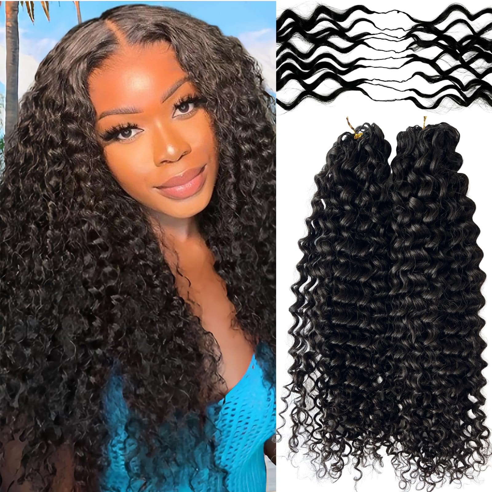 CHARMING YOU crochet water wave texture for a natural, lightweight look.