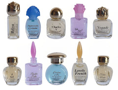 Charrier Parfums Collection Precious box open reveals ten mini fragrances for testing.