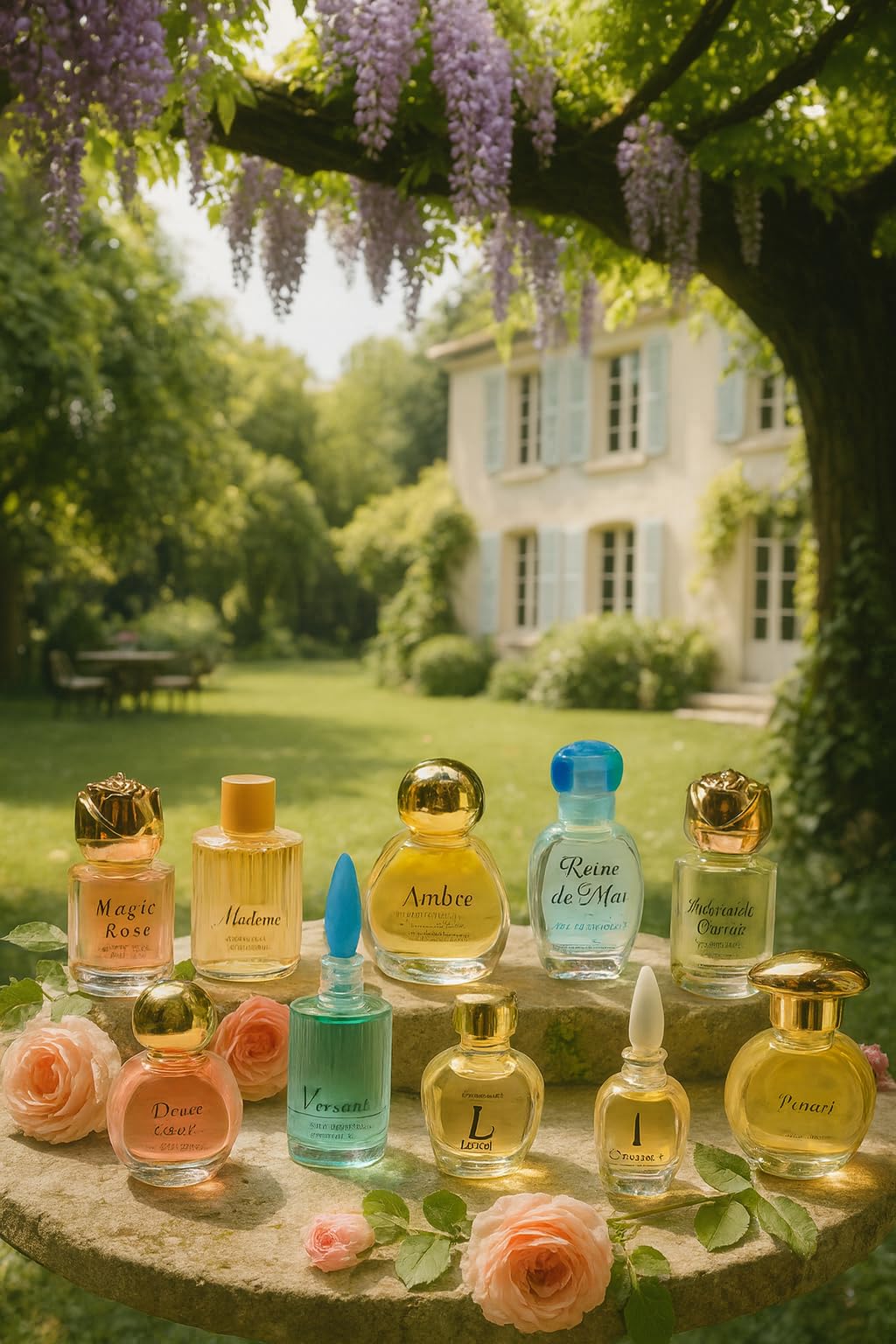 Charrier Parfums Magie Rose miniature bottle for travel.