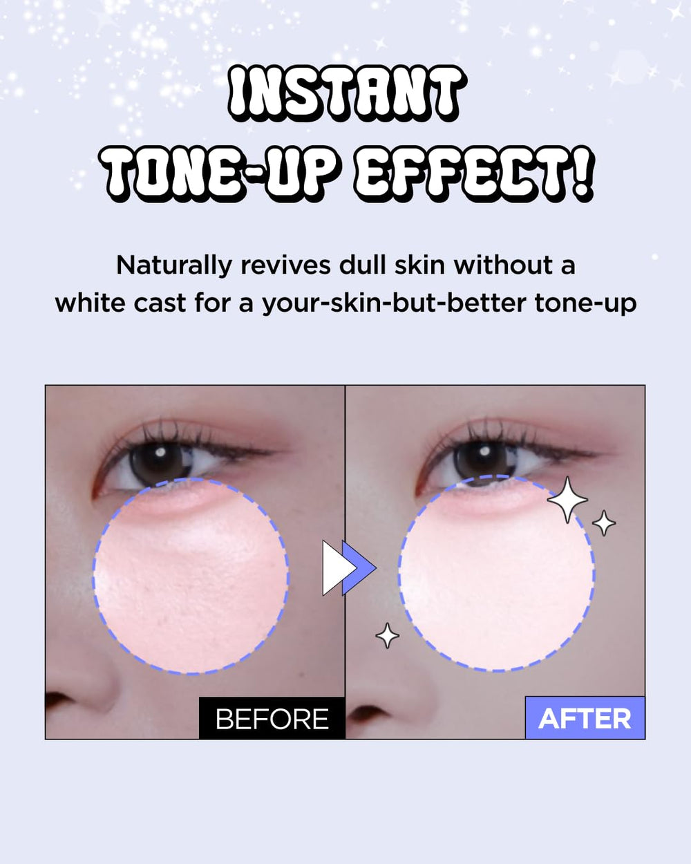 CHASIN' RABBITS All About Glow Tone-up Cream texture swirl demonstrates a soft matte finish