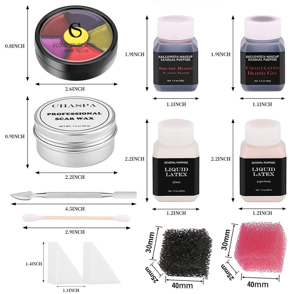 CHASPA stipple sponges and cotton swabs for blending