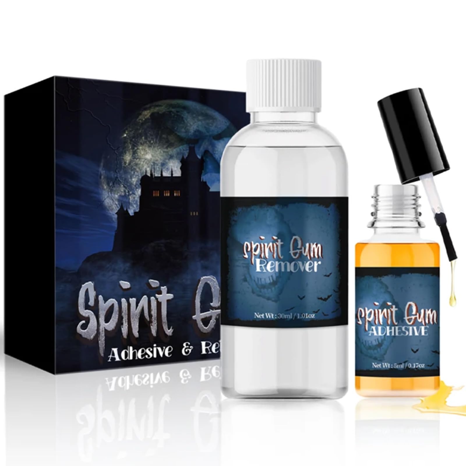 CHASPA Spirit Gum adhesive application for prosthetics and wigs with secure hold