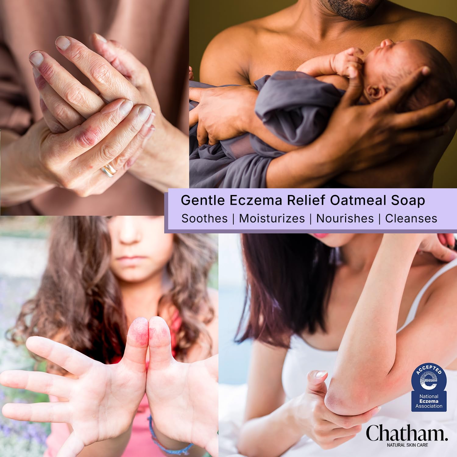 Chatham dermatologist-tested approved close-up indicates skin-safety vetting.
