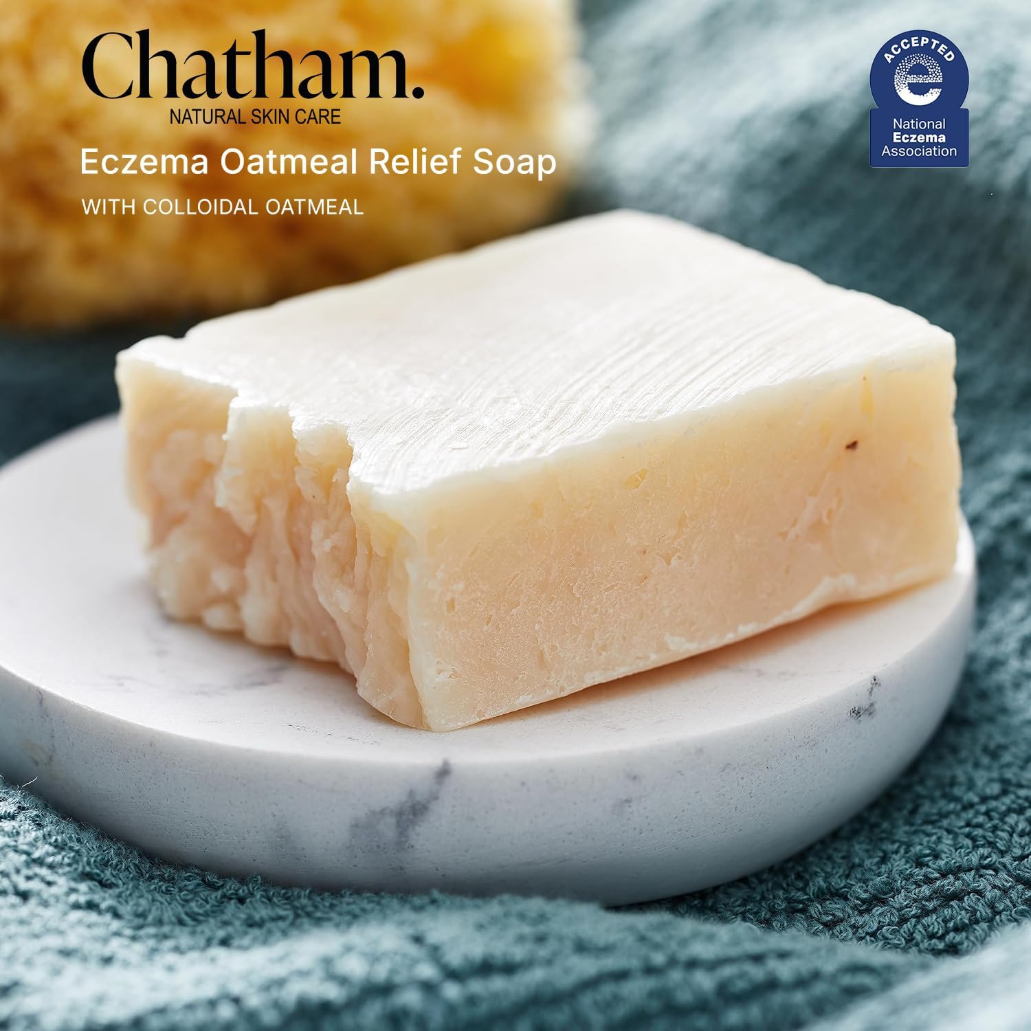 Chatham olive-coconut-sunflower oil hydration close-up demonstrates rich, hydrating oils.