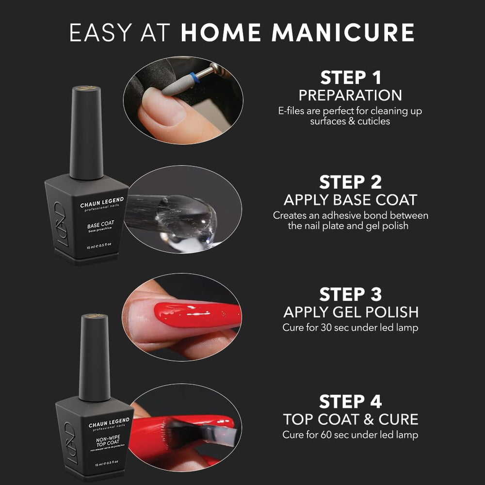 One-coat application delivering rich color for quick manicures