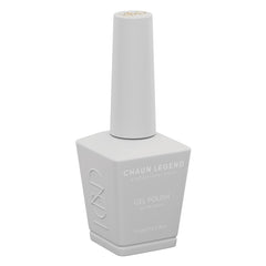 Chaun Legend Lactose Intolerant bottle closeup showing milky white gel polish for nails