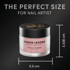 Chaun Legend self-leveling powder enabling quick, even application.