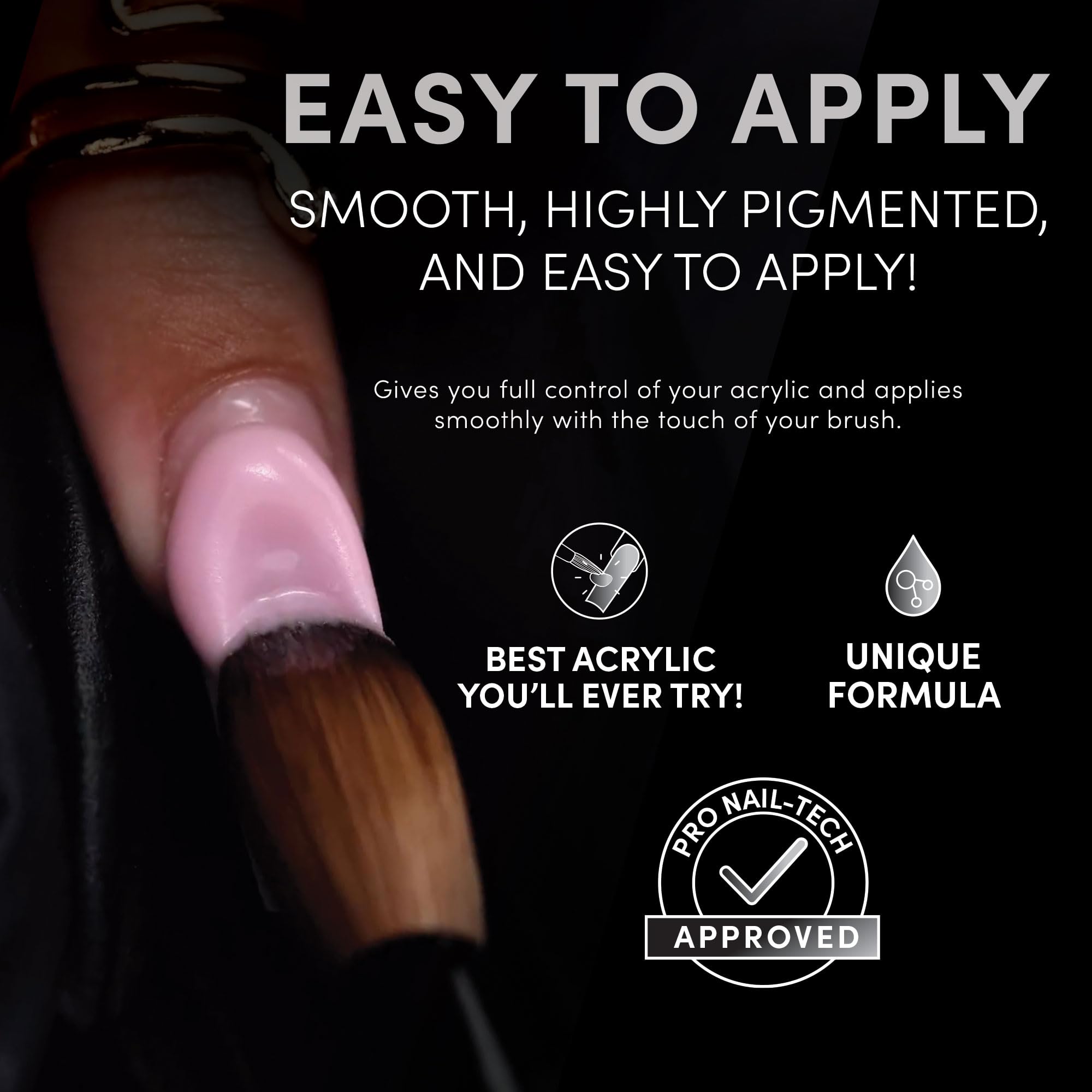Chaun Legend Stormy Violet swatch with rich pigment and even coverage for marbling-free results