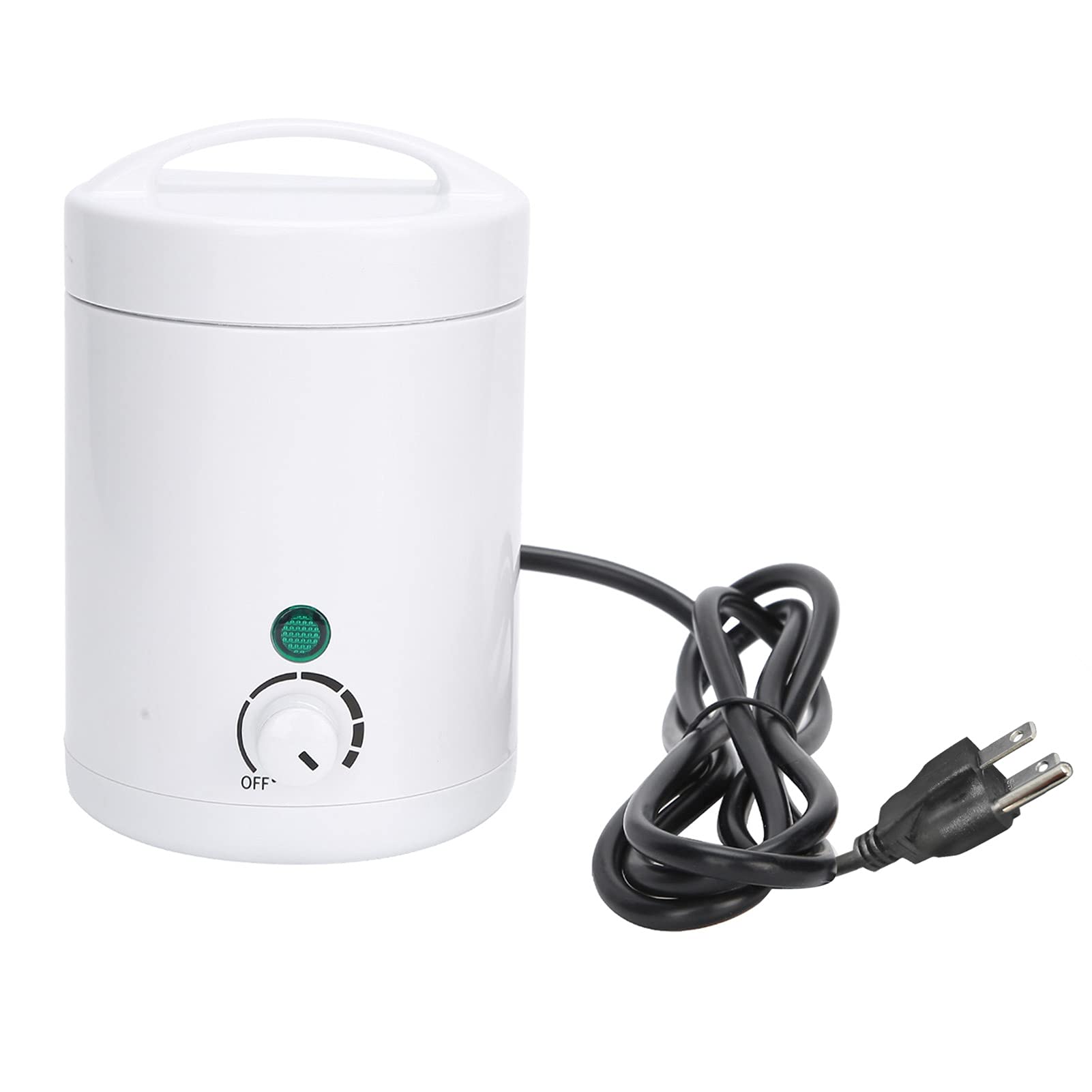 Chazcool mini wax heater front view for compact, travel-friendly waxing