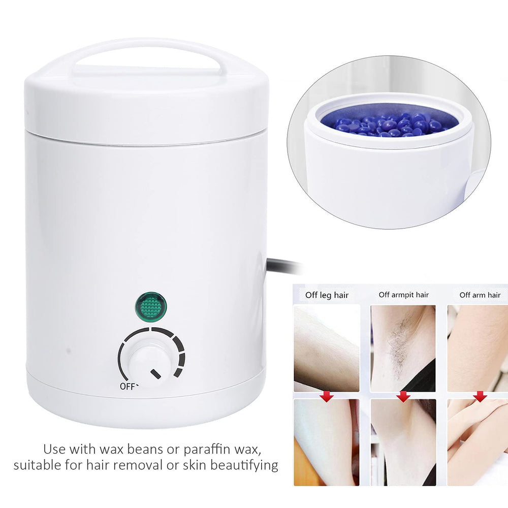 Chazcool mini wax heater side view highlighting portable design