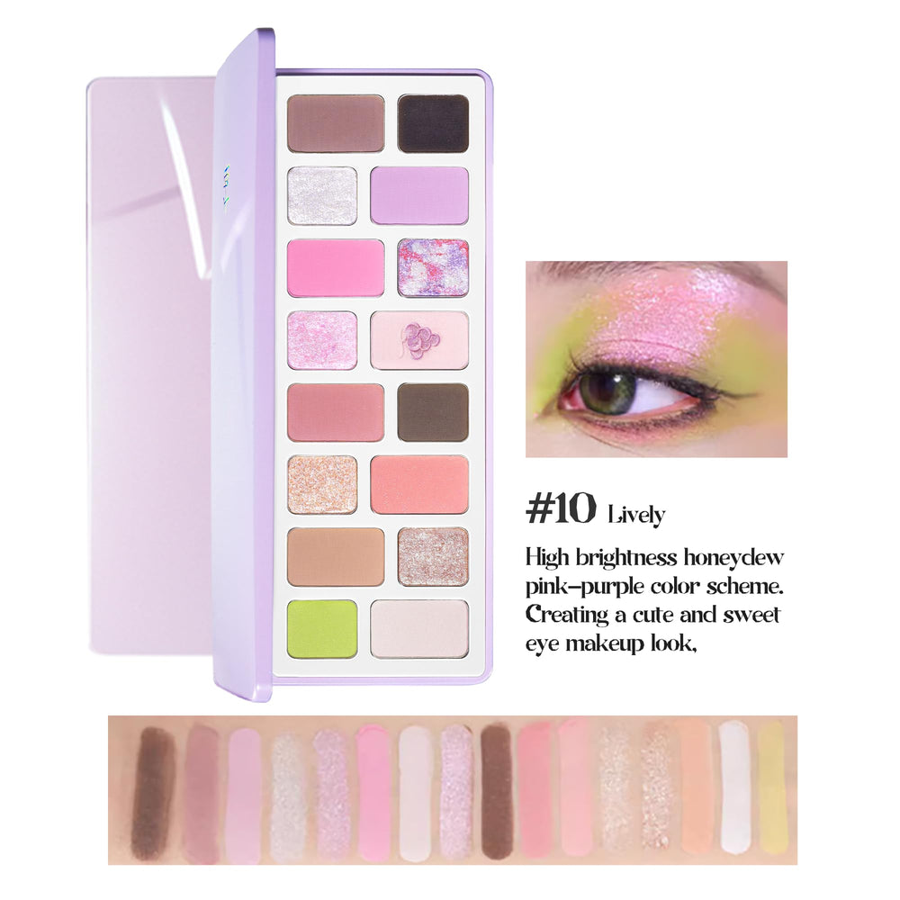 CHEERYEP Juicy Girl Edition swatch row demonstrates vibrant color payoff for playful looks