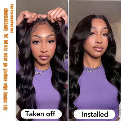 CHEETAHBEAUTY 7x6 glueless wig cap closure demonstrates secure, adjustable fit.