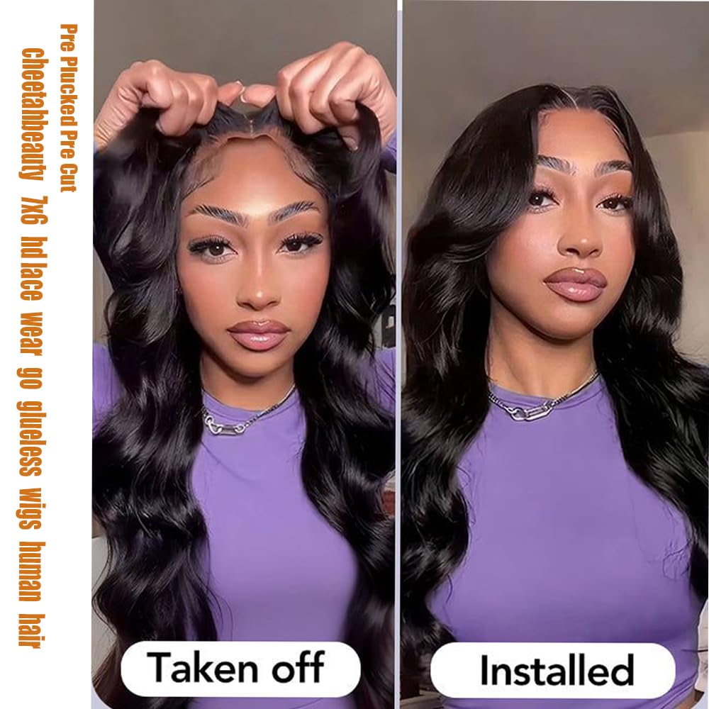 CHEETAHBEAUTY body wave lace front wig shows voluminous texture for elegant everyday styling.