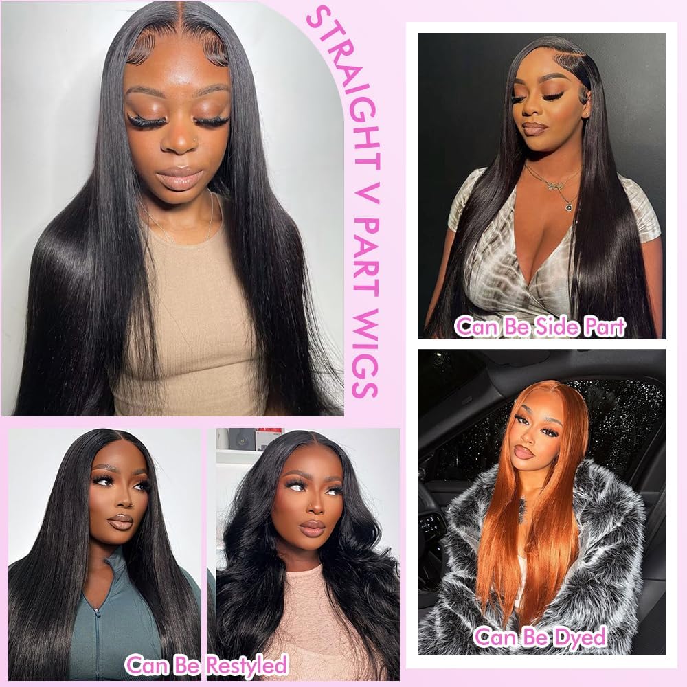 CHEETAHBEAUTY U Part wig cap construction and adjustable strap for comfort