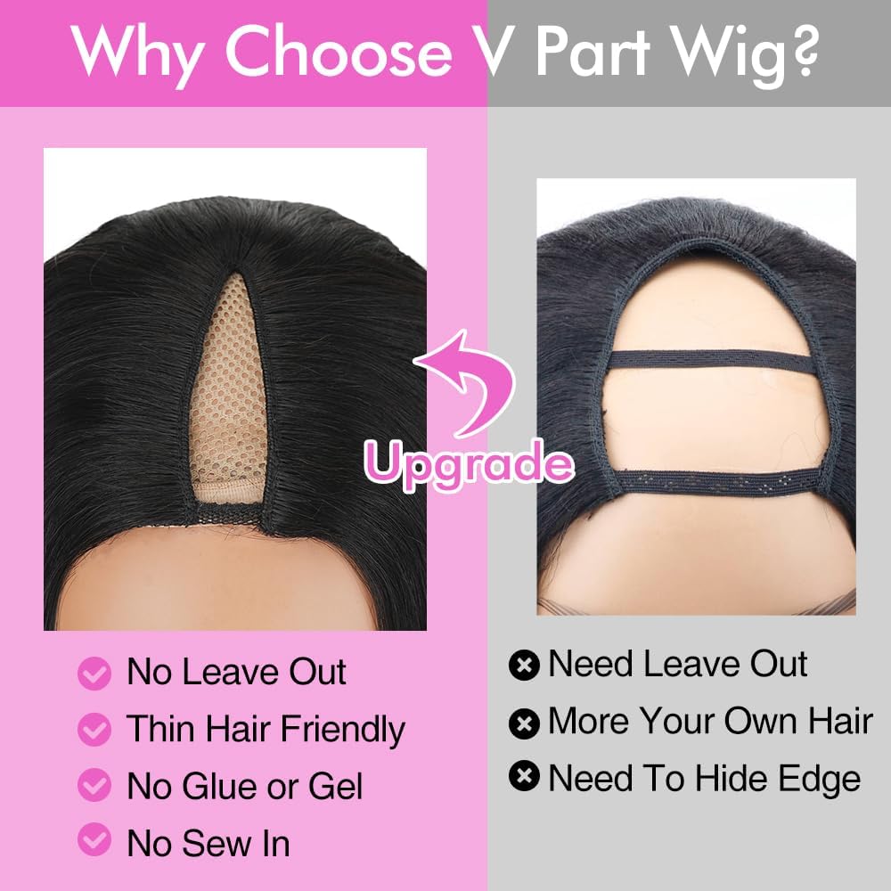 CHEETAHBEAUTY V Part wig 180-density for natural fullness